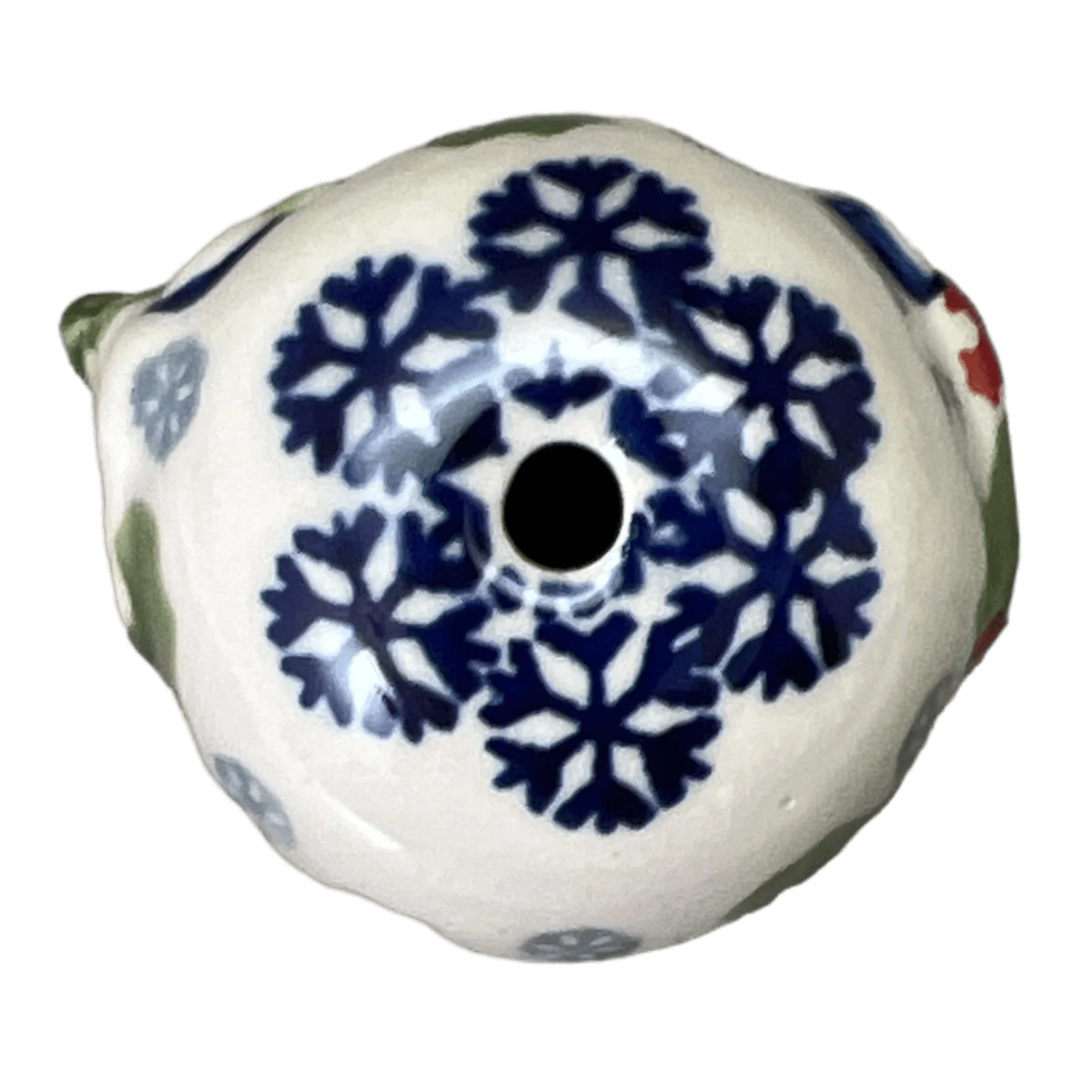 Ornament, Snowman with Tree, 2" in "Holly In Bloom" by Manufaktura | K143T-IN13 - Image 3