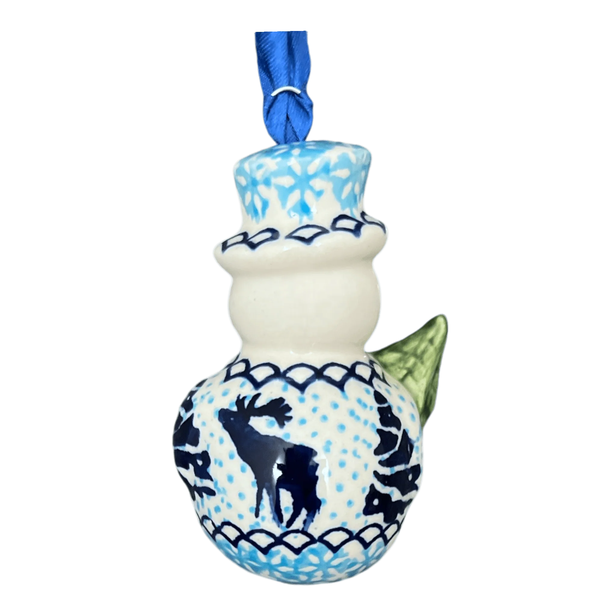 Ornament, Snowman with Tree, 2" in "Peaceful Season" by Manufaktura | K143T-JG24 - Image 2