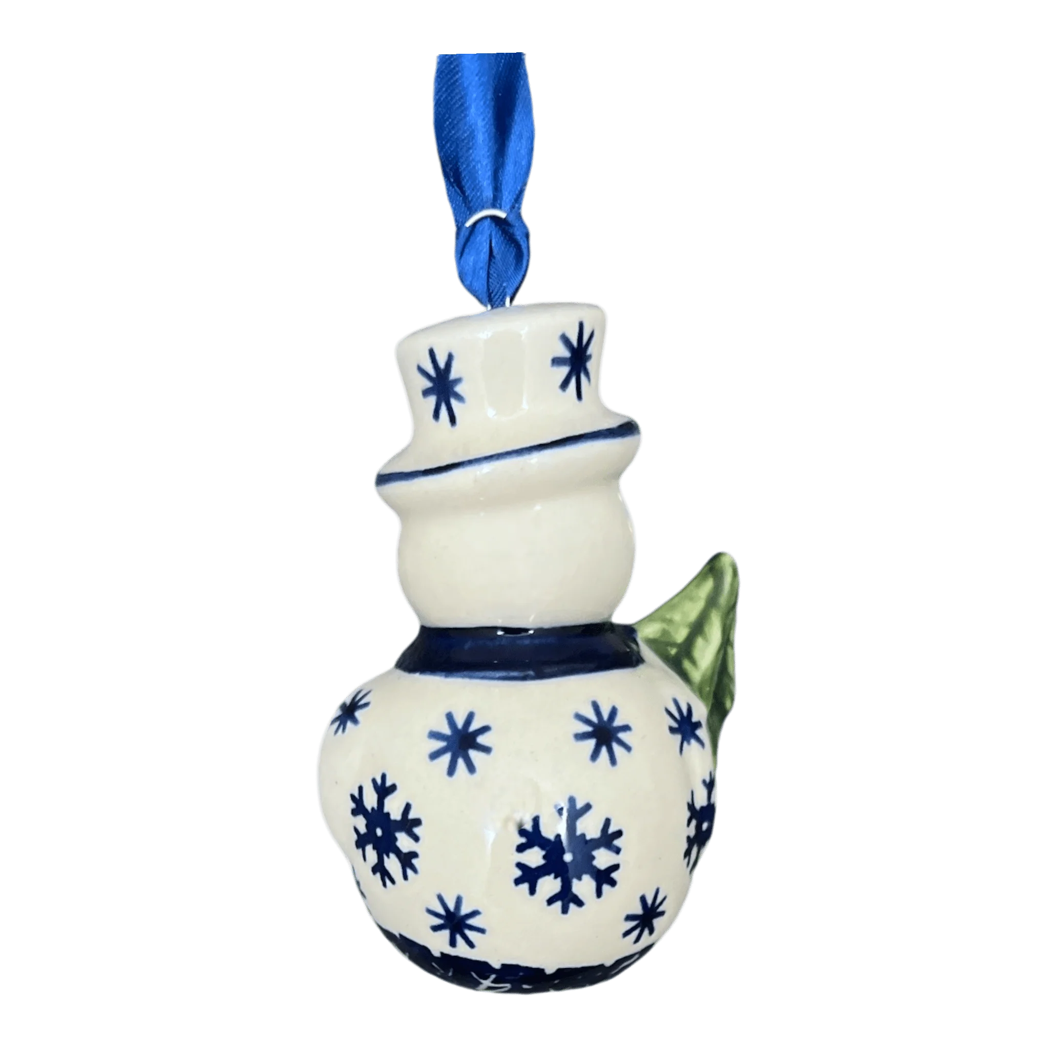 Ornament, Snowman with Tree, 2" in "Snow Drift" by Manufaktura | K143T-PZ - Image 2