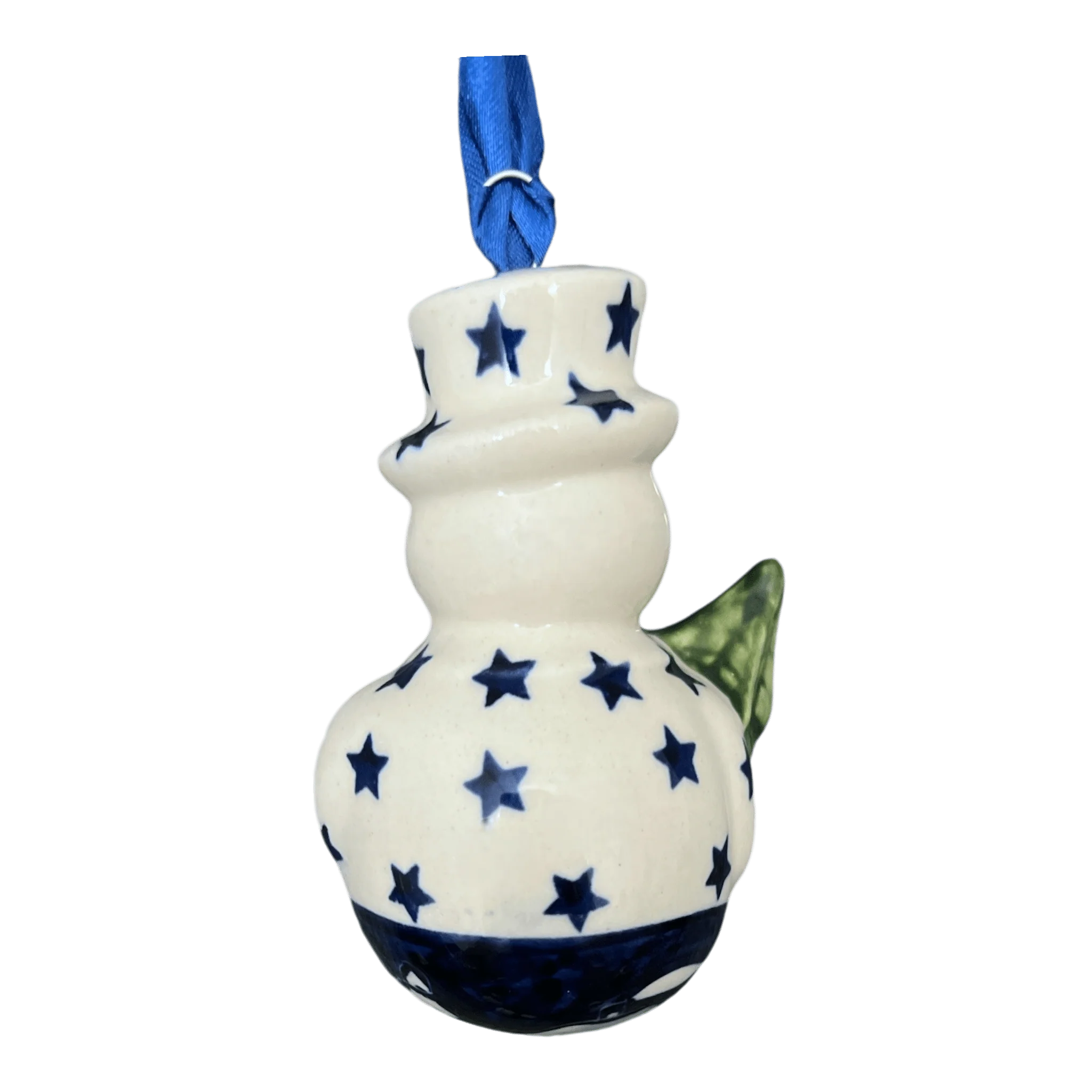 Ornament, Snowman with Tree, 2" in "Winter's Eve" by Manufaktura | K143S-IBZ - Image 2
