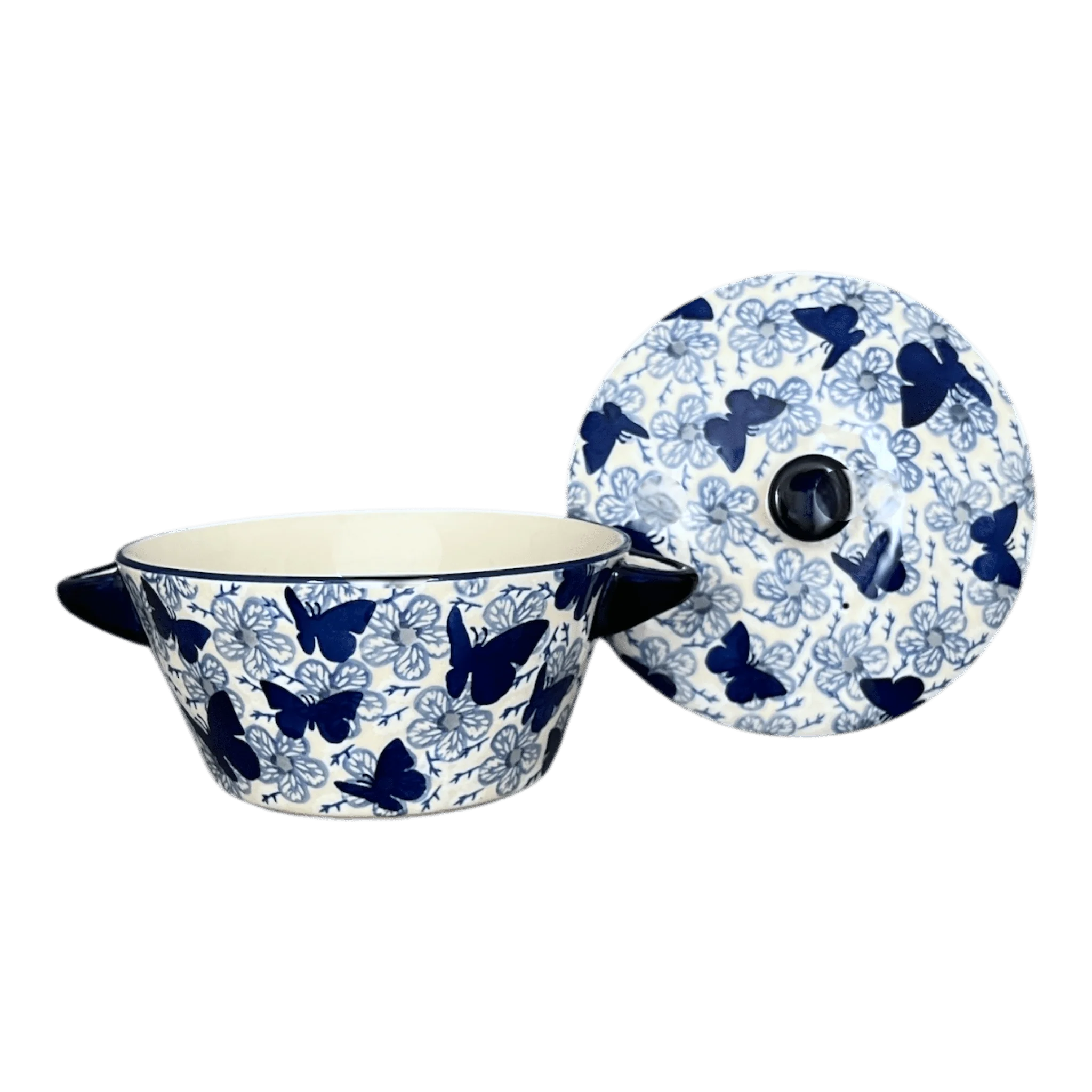 Soup Tureen, 1.25 Quart in "Blue Butterfly" by Manufaktura | W052U-AS58 - Image 2