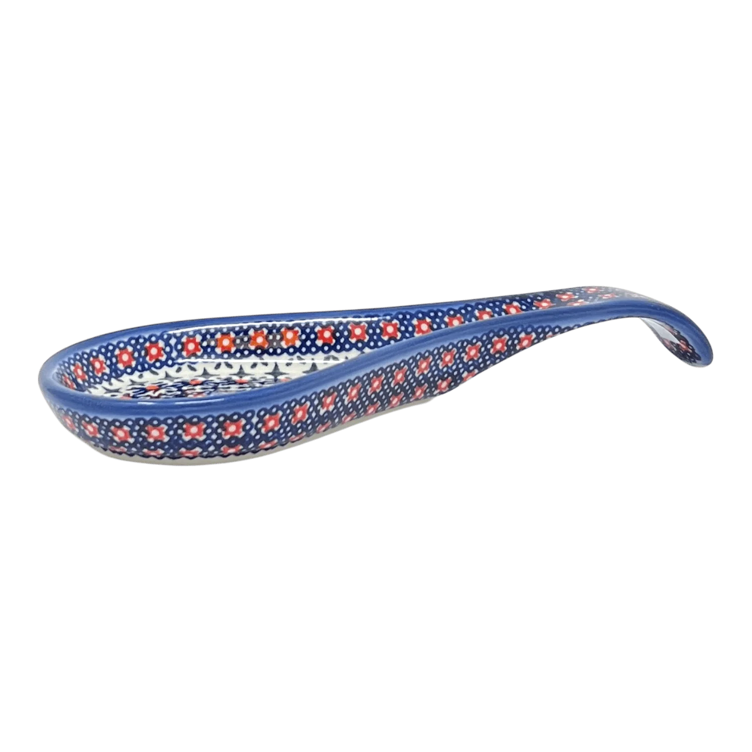 Spoon Rest, Large, 10.5" in "Bowties & Blossoms" by Andy | NDA473-21