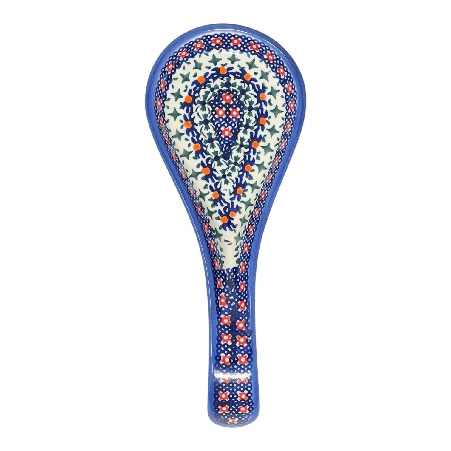 Spoon Rest, Large, 10.5" in "Bowties & Blossoms" by Andy | NDA473-21 - Image 2