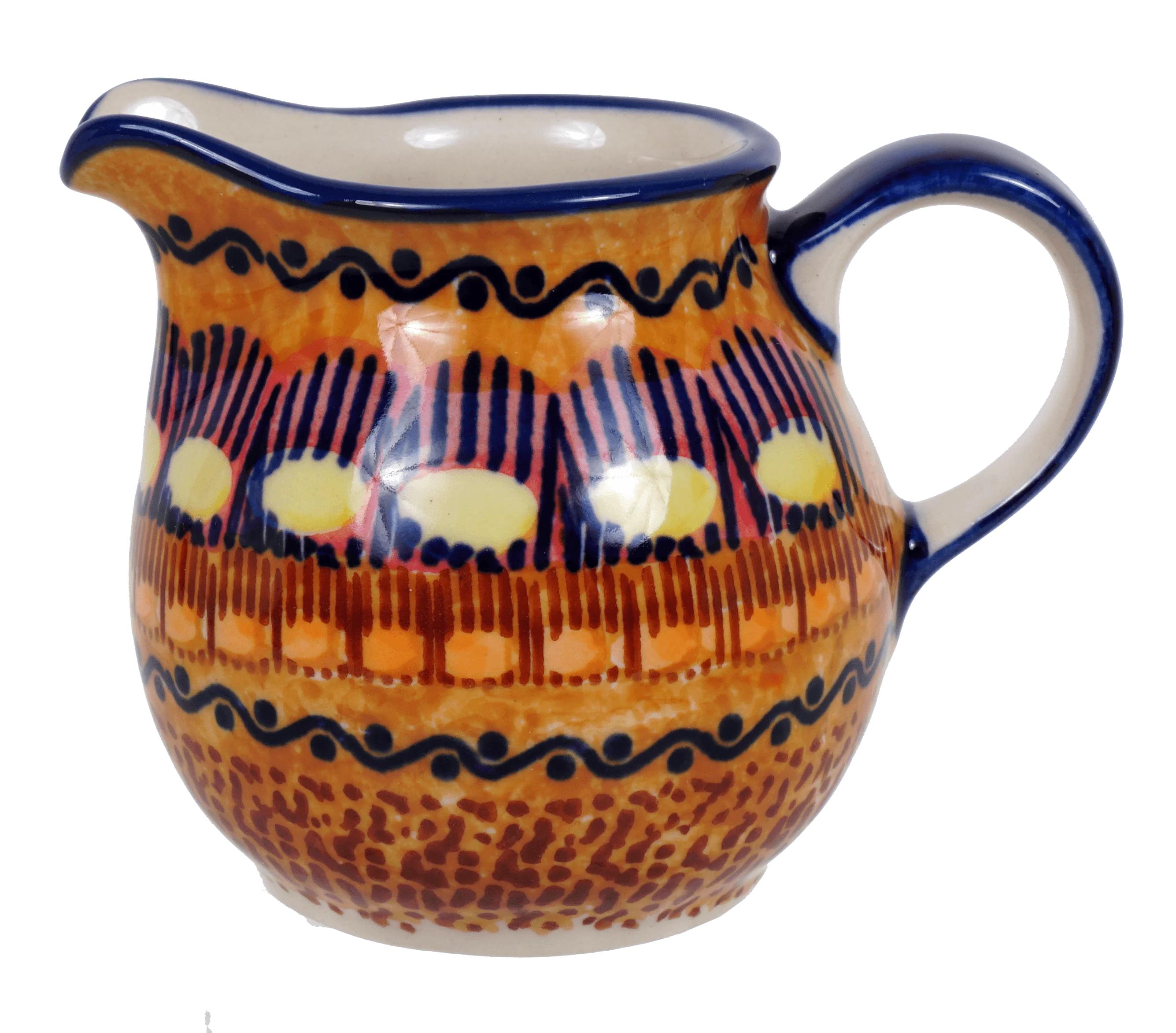 Creamer, The Cream of Creamers-"Basia", 6.5 oz in "Desert Sunrise" by Manufaktura | D019U-KLJ