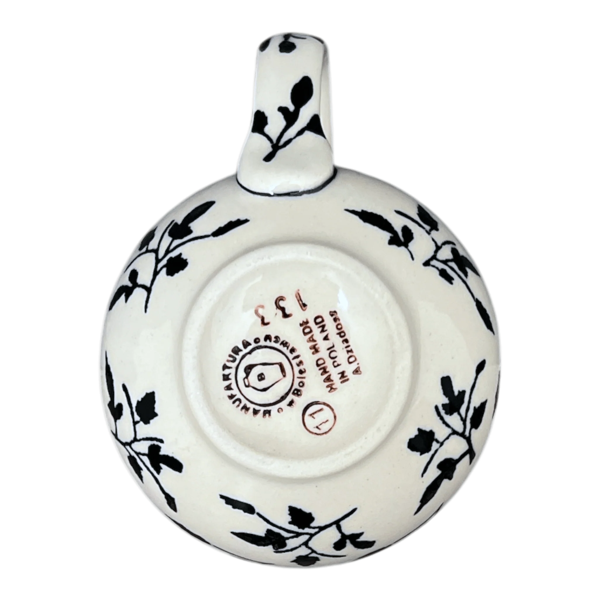 Mug, Belly Mug, 10 oz Medium in "Black Spray" by Manufaktura | K090T-LISC - Image 2
