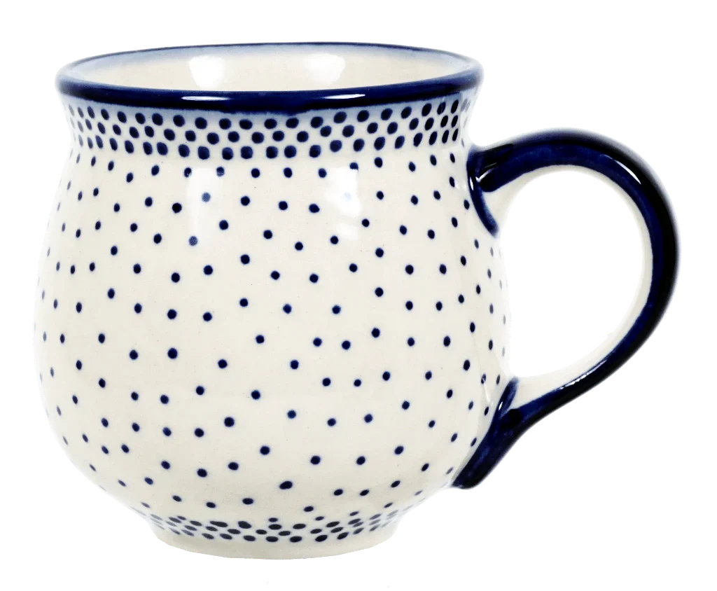 Mug, Belly Mug, 10 oz Medium in "Misty Blue" by Manufaktura | K090U-61A