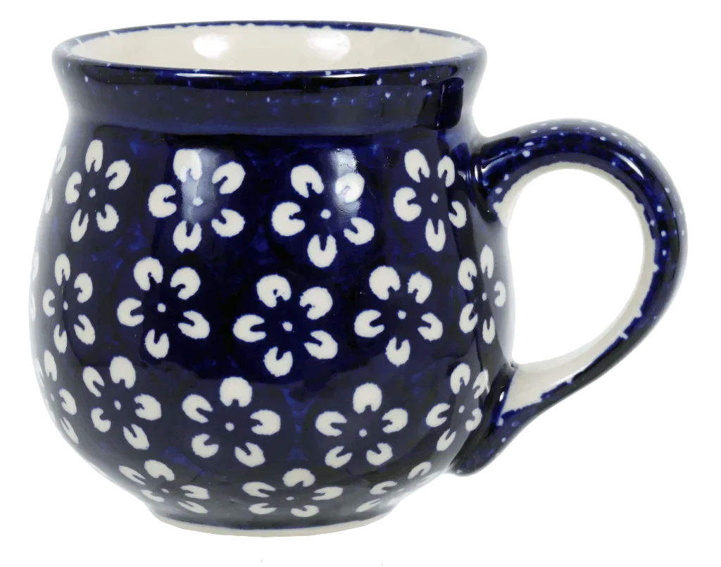 Mug, Belly Mug, 10 oz Medium in "Modern Blue" by Manufaktura | K090M-J8KO