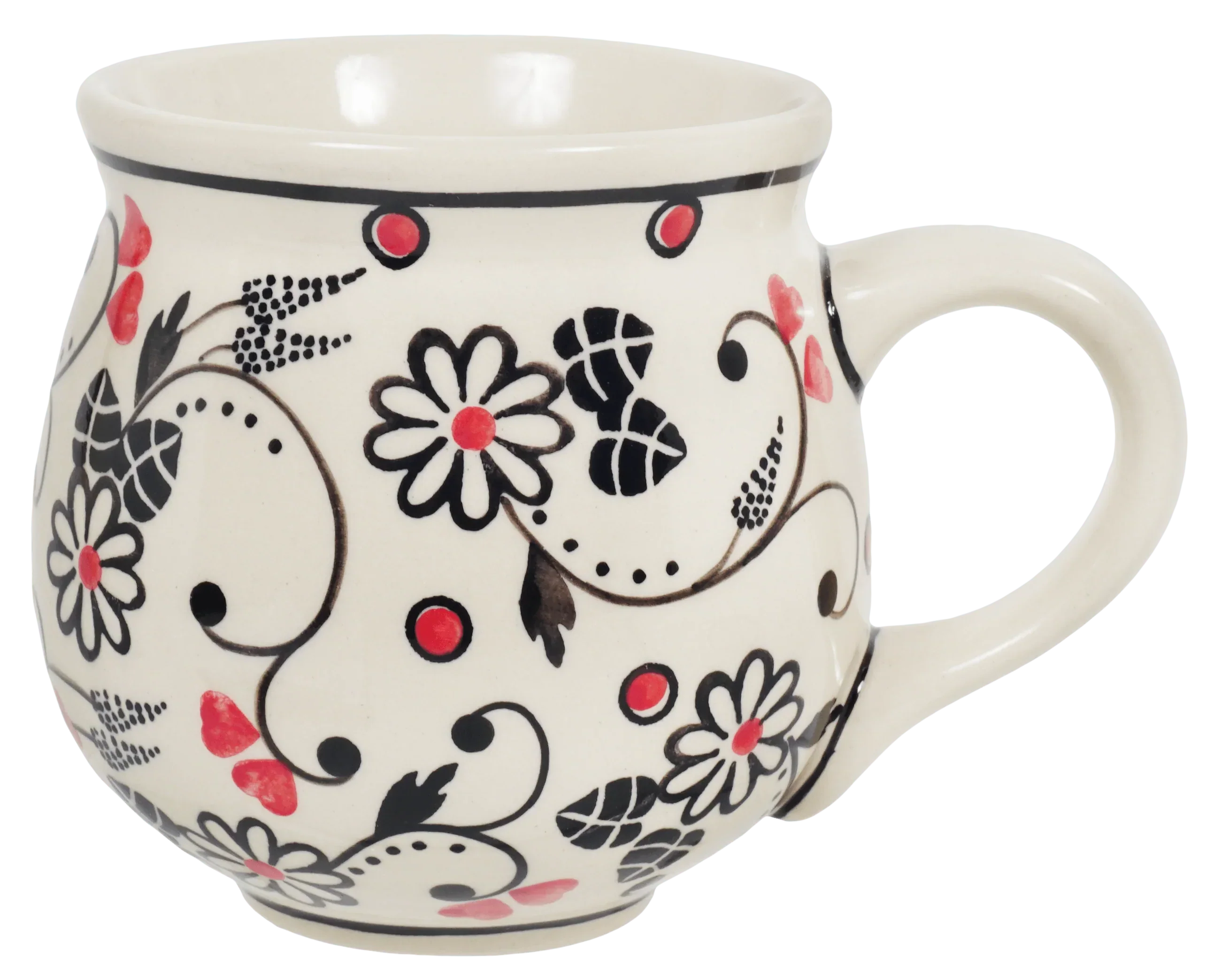 Mug, Belly Mug, 10 oz Medium in "Night Garden" by Manufaktura | K090U-BL02