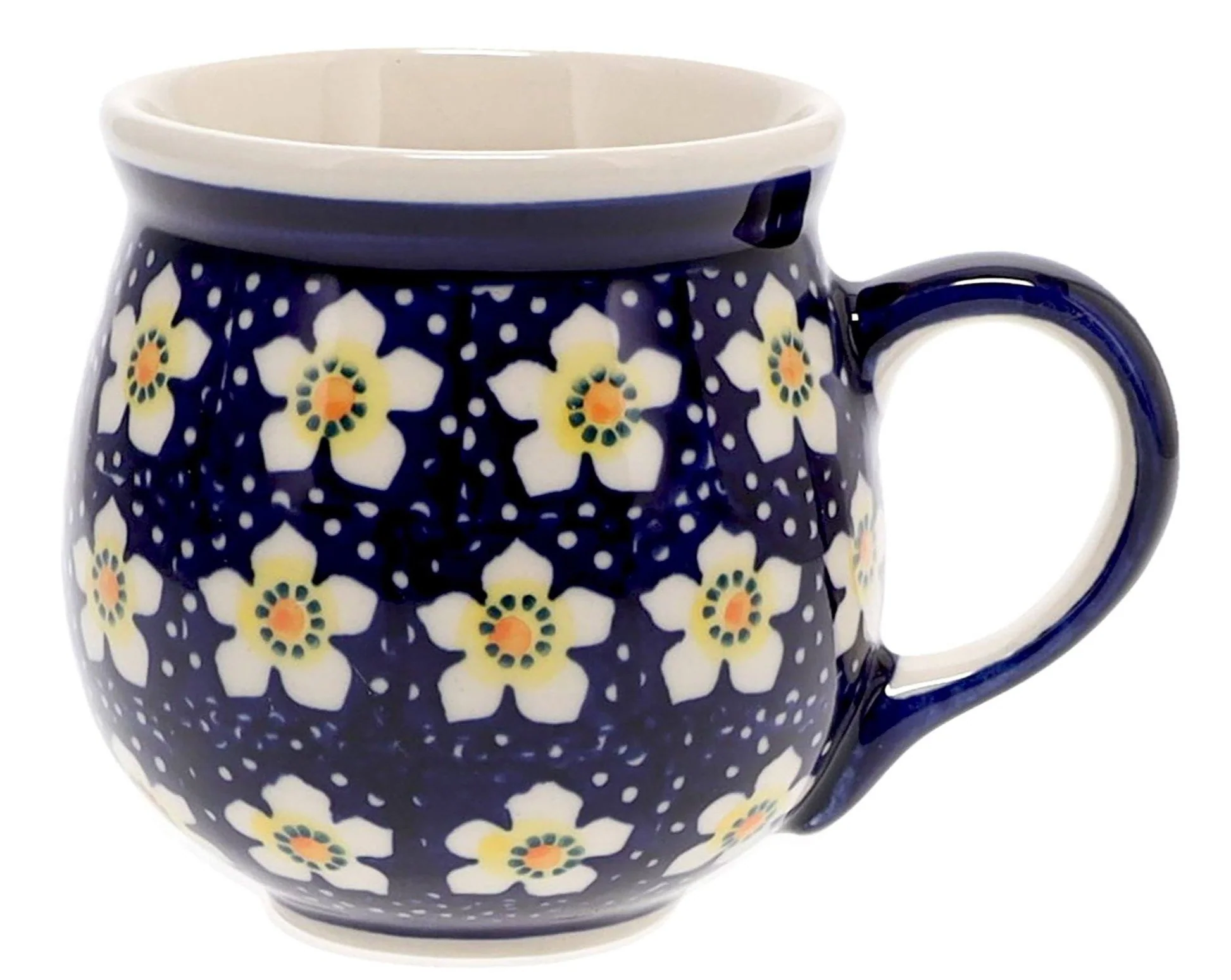 Mug, Belly Mug, 10 oz Medium in "Paperwhites" by Manufaktura | K090T-TJP