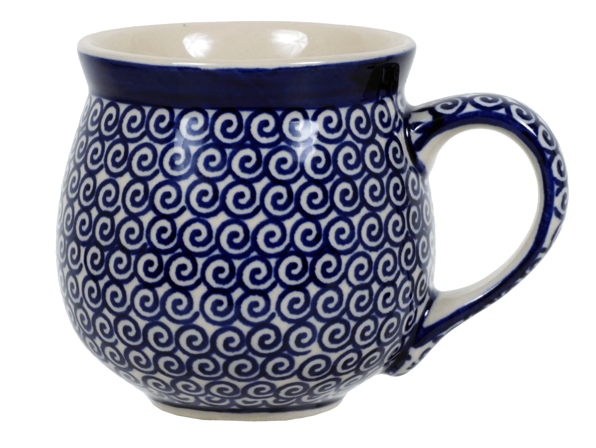 Mug, Belly Mug, 10 oz Medium in "Riptide" by Manufaktura | K090T-63