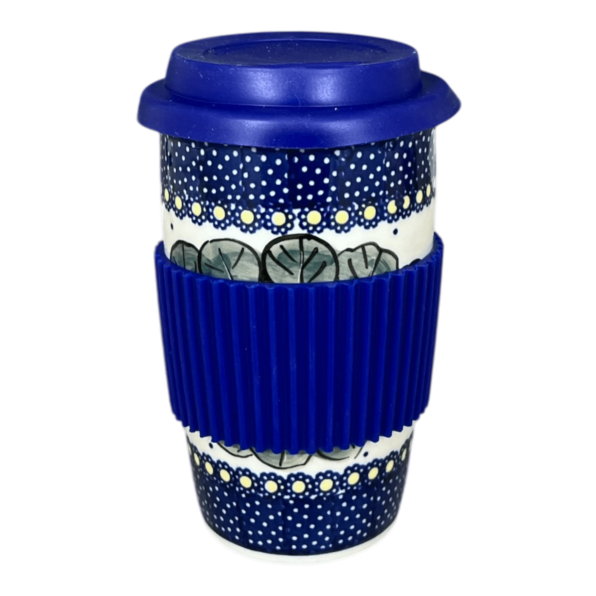 Mug, Travel, 14 oz in "Pansies" by Manufaktura | K115S-JZB - Image 3