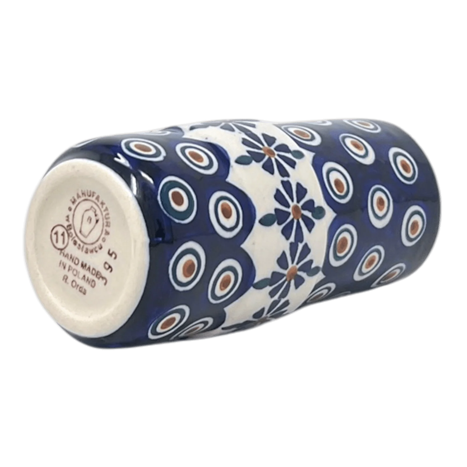 Vase, Slim, 5.5" in "Floral Peacock" by Manufaktura | F141T-54KK - Image 2