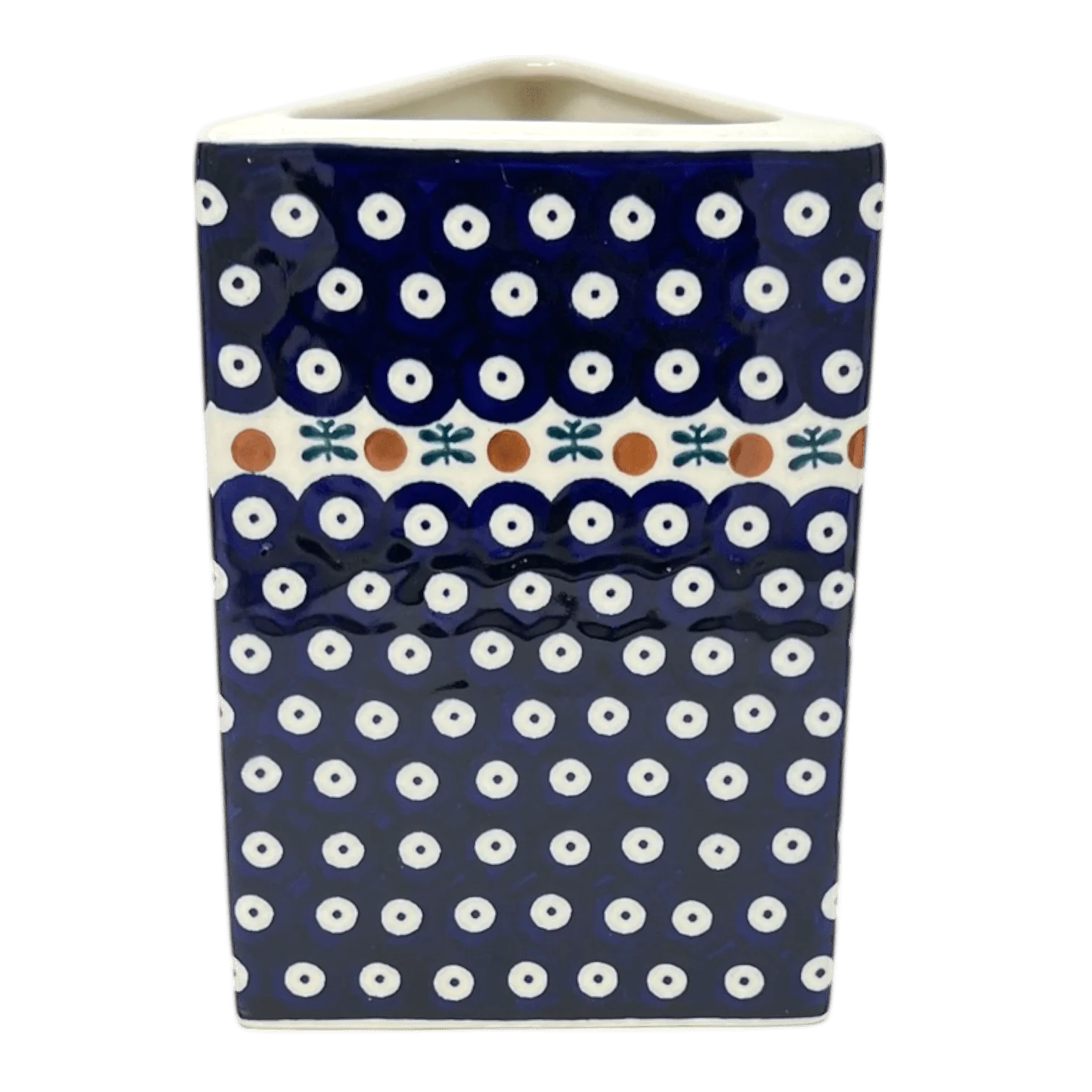 Vase, Triangular, 8" x 4.75" in "Mosquito" by Manufaktura | W027T-70 - Image 3