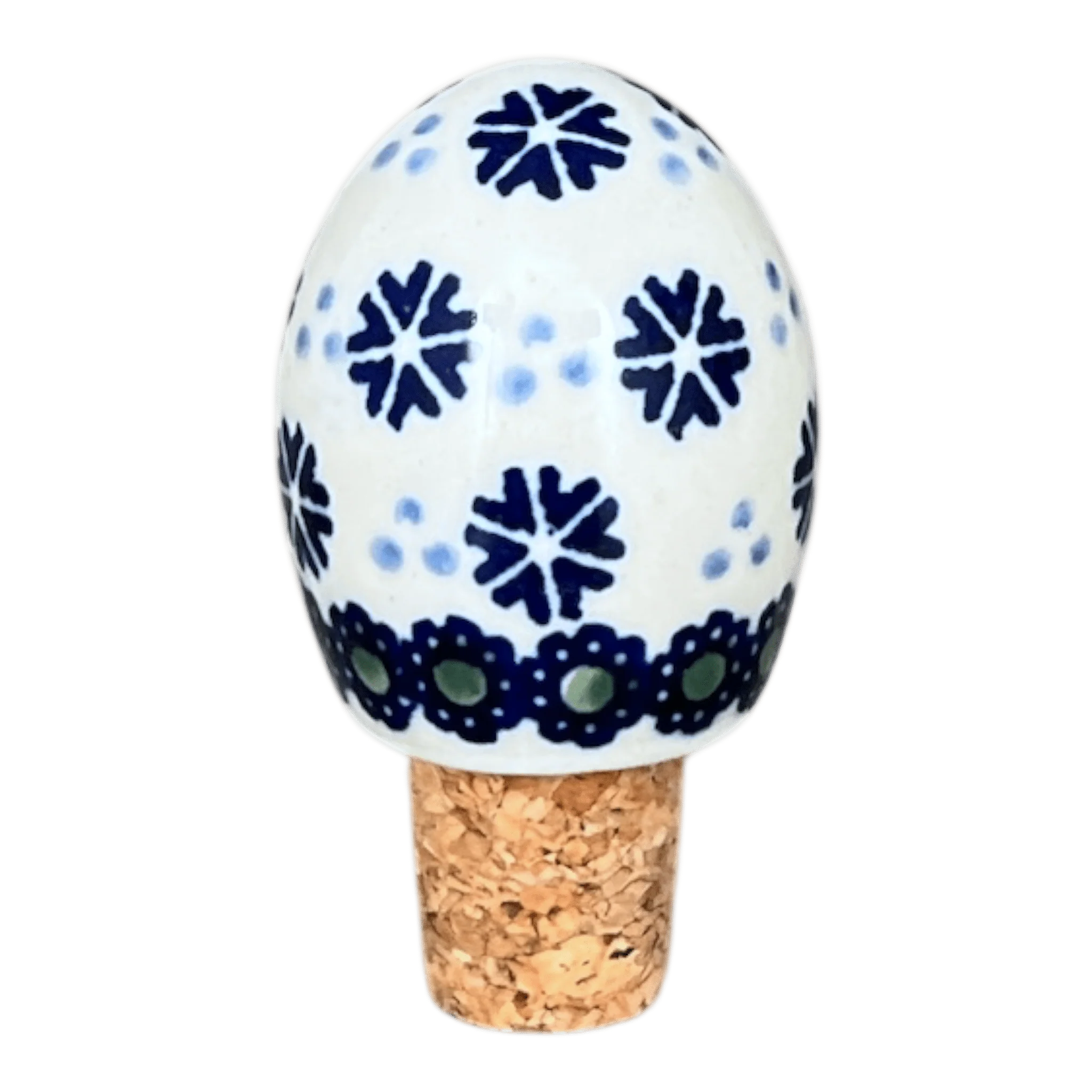 Wine Cork, Egg-Shaped, 2.75" in "Snowy Pines" by Manufaktura | K084T-U22 - Image 2