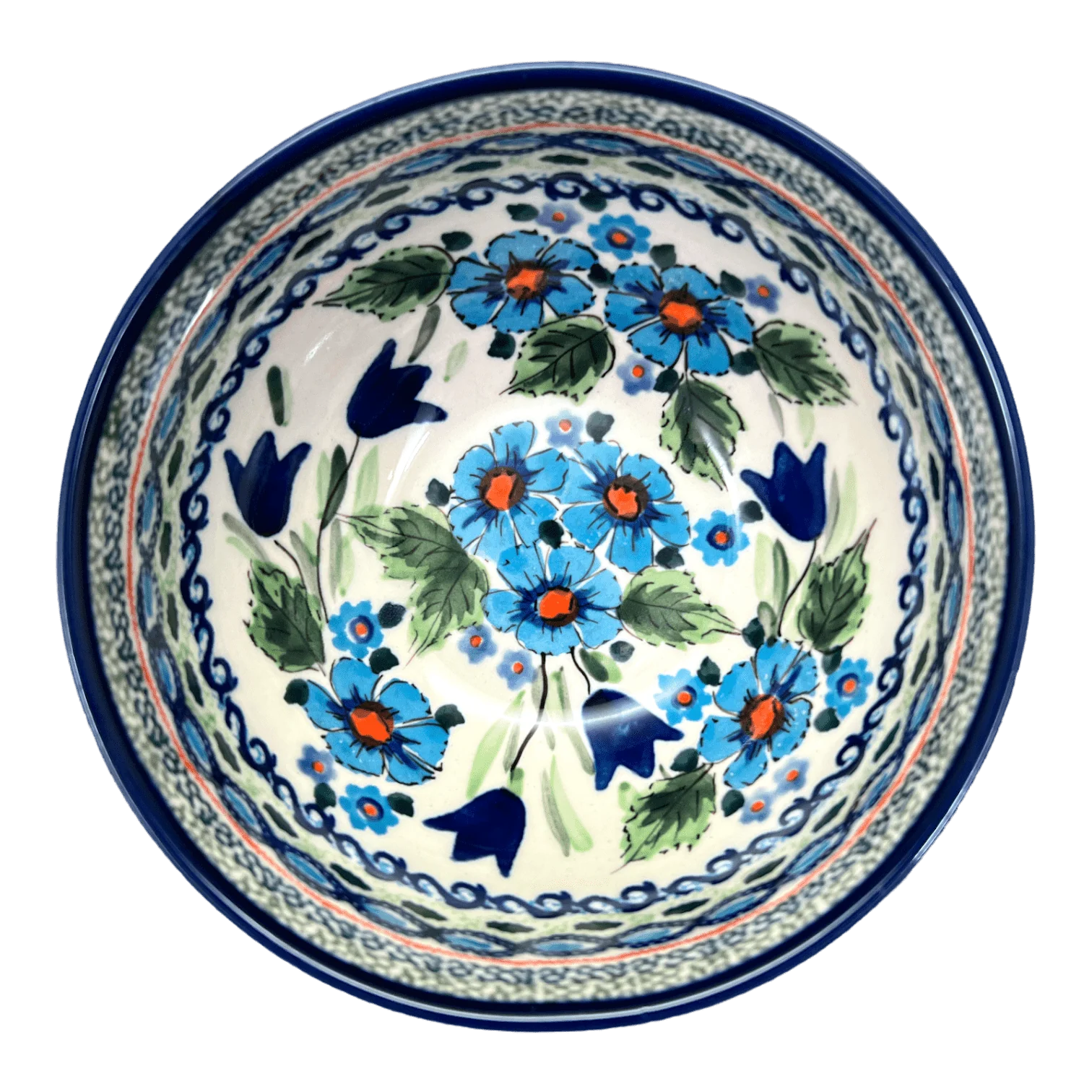 Bowl, Round, Deep, 6.25" in "Julie's Garden" by Zaklady | Y1755A-ART165 - Image 2