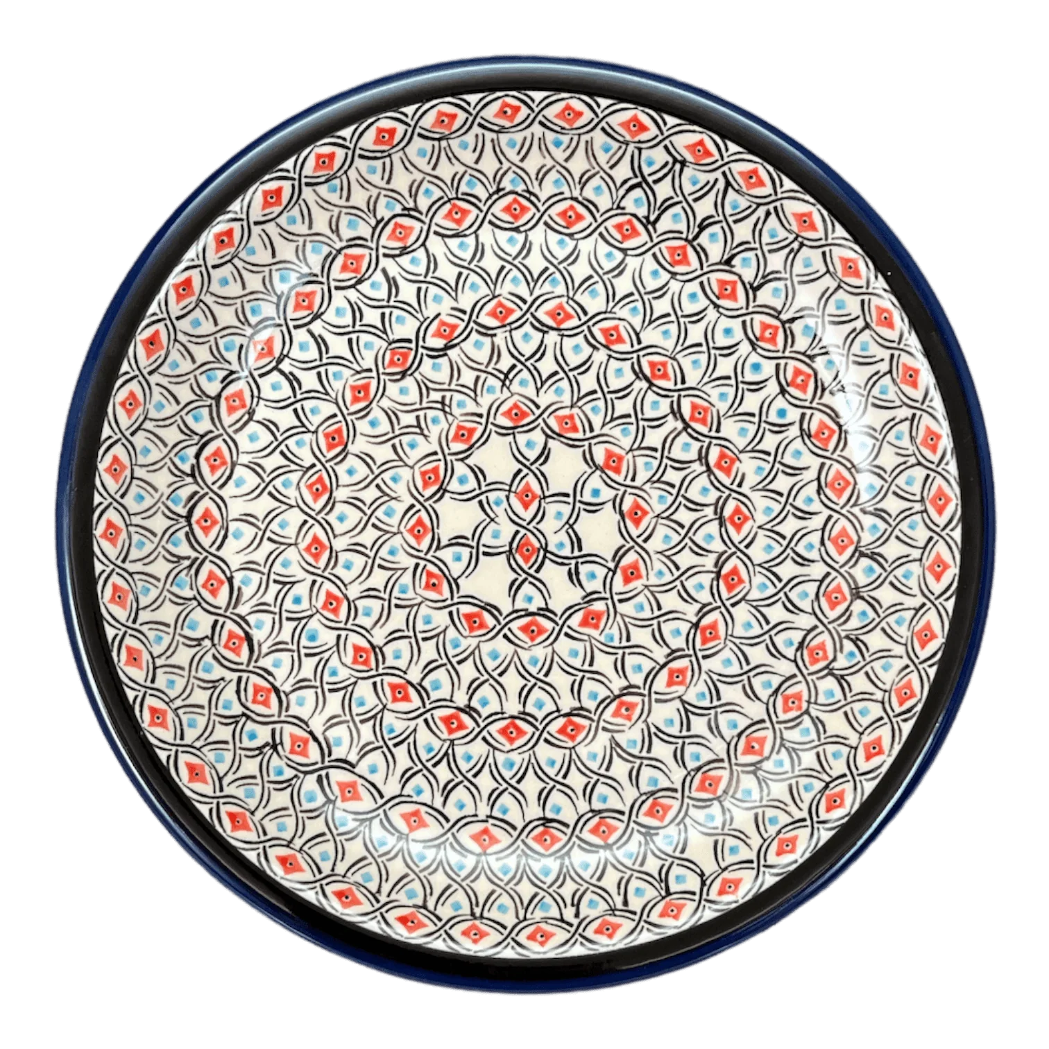 Plate, Round, 9.5" in "Beaded Turquoise" by Zaklady | Y1001-DU203