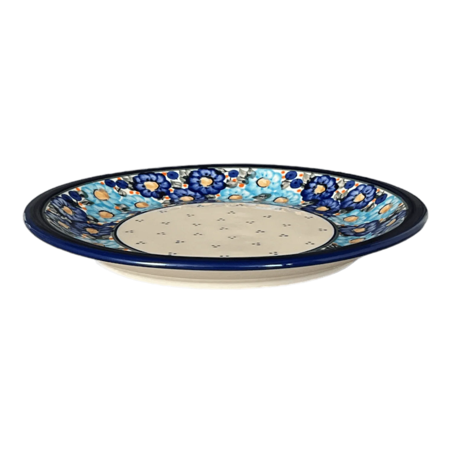 Plate, Round, 9.5" in "Garden Party Blues" by Zaklady | Y1001-DU50 - Image 3