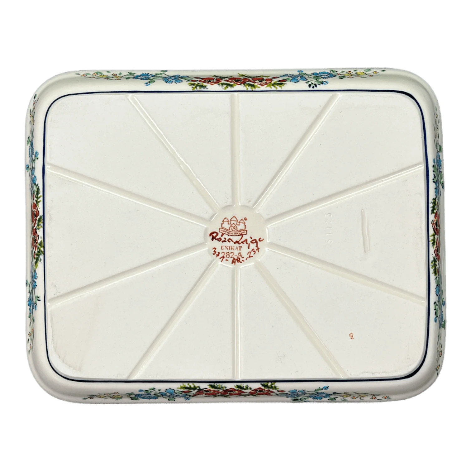 Baker, Rectangular, 9" x 11.75" in "Floral Crescent" by Zaklady | Y371A-ART237 - Image 3